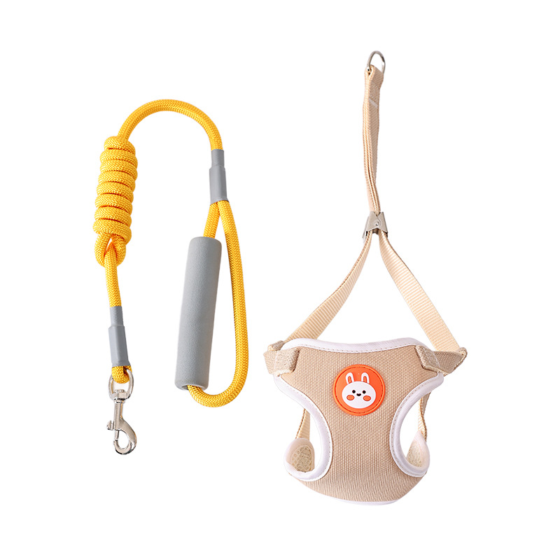 New Pet Harness Suede Cat and Dog Harness Bunny Breathable Dog Leash Dog Leash Wholesale - Image 5