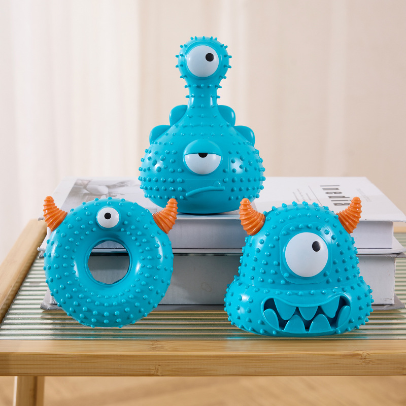 New pet toys small monster series sound dog toys bite-resistant easy to clean cross-border explosions wholesale - Image 3