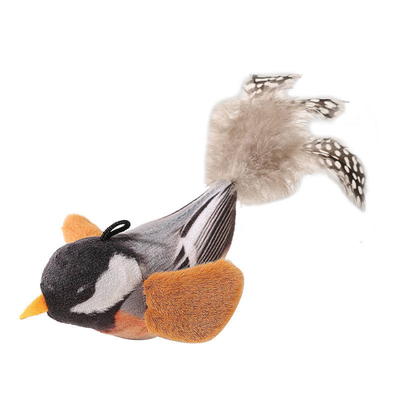 Cat toy simulation bird sound self-hi to relieve boredom and consume physical strength to tease cat stick can be hung into a baby cat toy - Image 5