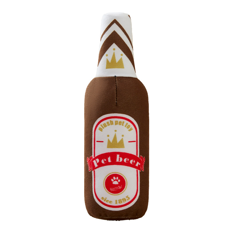 New Dog Toy Simulation Wine Bottle Containing Sound Paper Sound Molar Toy Washable Bite Resistant Toy Wholesale - Image 5