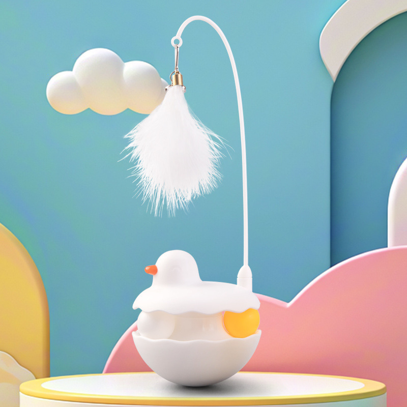 Home Made Cat Toys - Safe Interactive Set with Feather Wand and Ball - Image 7