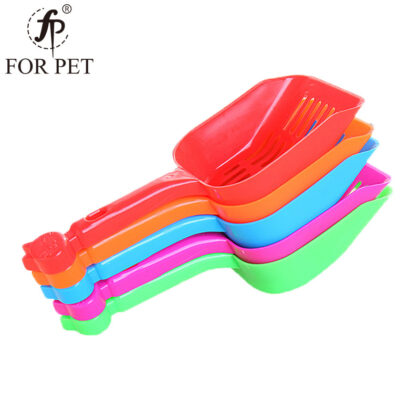 Pet supplies cat cleaning supplies candy color cat head type plastic cat litter shovel dog cat shovel spot wholesale