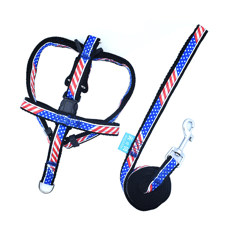 Dog Leash Chest Strap Dog Walking Rope Pet Supplies Dog Leash Color Printed Small Dog Walking Rope - Image 10