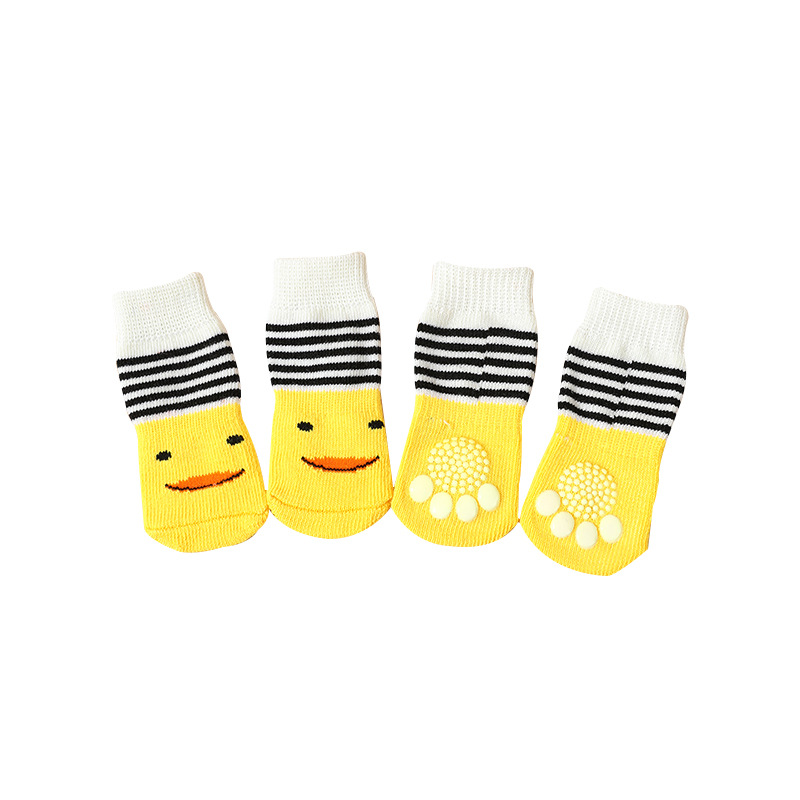 Dog socks anti-dirty non-slip dog foot cover does not fall off small and medium-sized dog leg cover Teddy cat pet shoes anti-scratch - Image 5