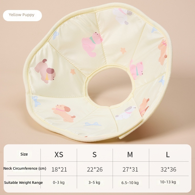 Pet Collar Cat Elizabeth Collar Cartoon Bear Print Dog Collar Sterization Anti-Licking Headgear - Image 7