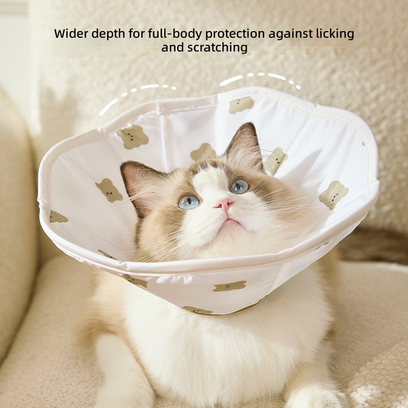 Cat Elizabeth Collar, Insect Repellent, Sterilization and Anti-Licking, Special Cat Headgear, Adjustable Small Size Dogs Waterproof Collar - Image 2