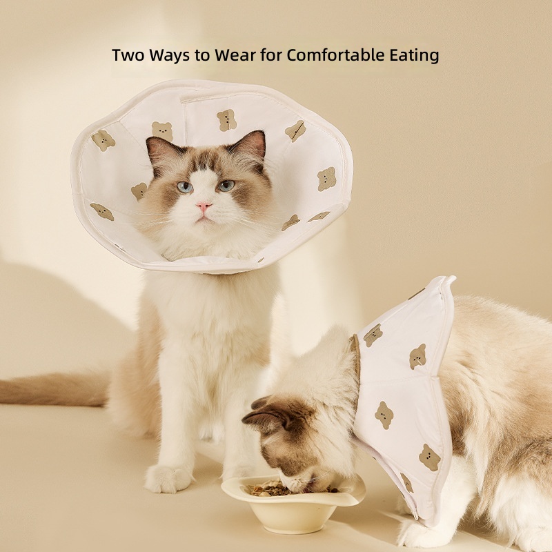 Cat Elizabeth Collar, Insect Repellent, Sterilization and Anti-Licking, Special Cat Headgear, Adjustable Small Size Dogs Waterproof Collar - Image 4