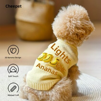 New Autumn and Winter Dog Knitted Sweaters, Small and Medium-Sized Dog Sweaters, Cold-Proof Clothes, Warm Inner Clothes for Puppies
