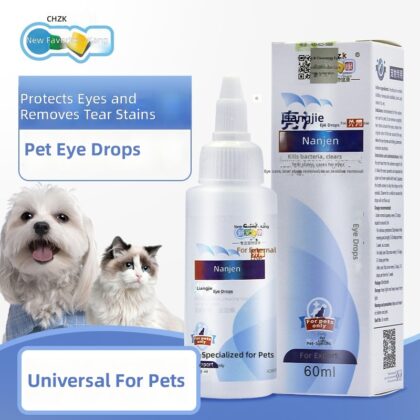 Xinpetzhi Kangliangjie Pet Eye Drops 60ml, Suitable for Dogs and Cats, Gentle Cleaning and Grooming, Wholesale Cleaning