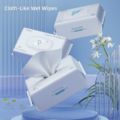 Pet Wipes 80 Upgraded Thickened Big Bag Cat Dog Body Ears Eye Tears Cleansing Wipes