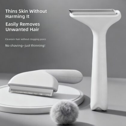 Pet Comb Grooming Tool for Cats and Dogs, Universal for Removing Loose Hair, Shedding Comb with Curved Blade, Cat Hair Thinning Comb, Pet Supplies