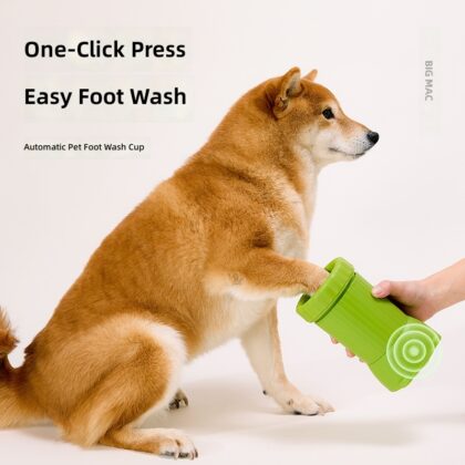 Dog Paw Washing Gadget, Pet Electric Paw Washing Cup, Automatic Paw Cleaning Device for Cats and Small Dogs