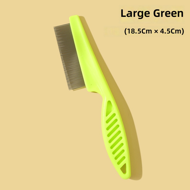 Cat Feather Wand Pet Grooming Comb, Stainless Steel Fine-Toothed Flea Removal Tool - Image 13