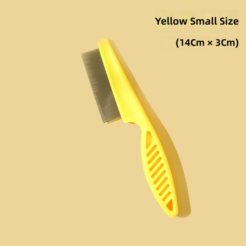 Cat Feather Wand Pet Grooming Comb, Stainless Steel Fine-Toothed Flea Removal Tool - Image 7