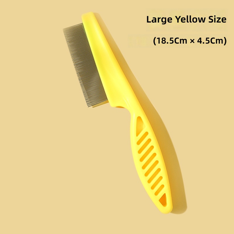 Cat Feather Wand Pet Grooming Comb, Stainless Steel Fine-Toothed Flea Removal Tool - Image 10