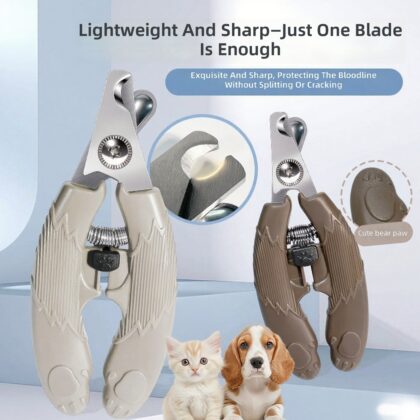 Petlinks Roaming Runner Dog Nail Clippers, Stainless Steel Pet Grooming Tools, Dark Coffee & Light Coffee