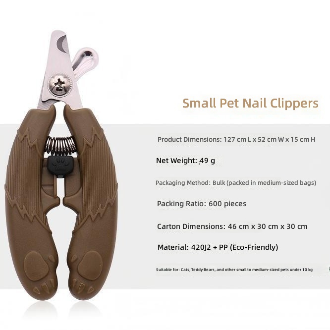 Petlinks Roaming Runner Dog Nail Clippers, Stainless Steel Pet Grooming Tools, Dark Coffee & Light Coffee - Image 3