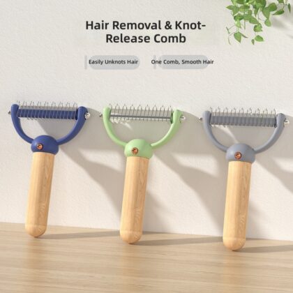 Cute Cat Accessories Open-knot Comb for Pet Hair Removal