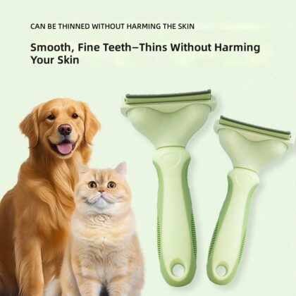 Cat Hair Thinning Tool, Cat Comb, Dual-Purpose Hair Removal Comb to Remove Floating Hair, Short Hair, Long Hair, Large Pet Cleaning Tool