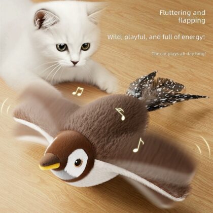 Explosions electric shaking bird cat toy bird call simulation toy cat play since hi cat stick cross-border wholesale