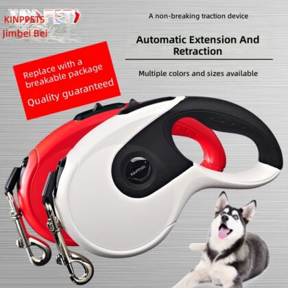 Cross-border 3/5/8 m Pet Automatic Telescopic Dog Traction Rope Telescopic Pet Products Reflective Dog Traction