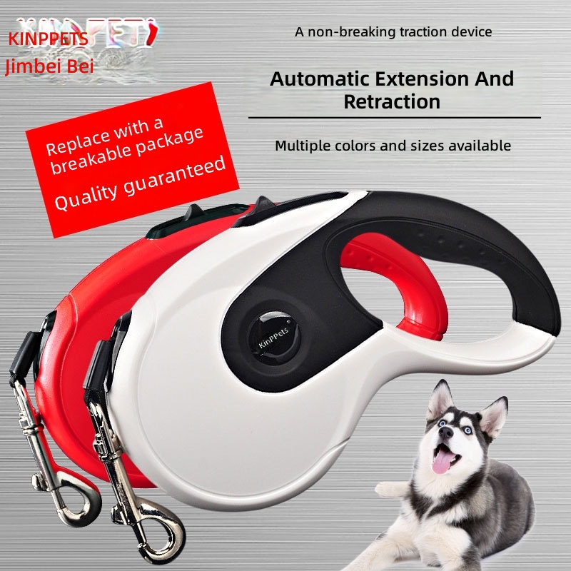 Cross-border 3/5/8 m Pet Automatic Telescopic Dog Traction Rope Telescopic Pet Products Reflective Dog Traction