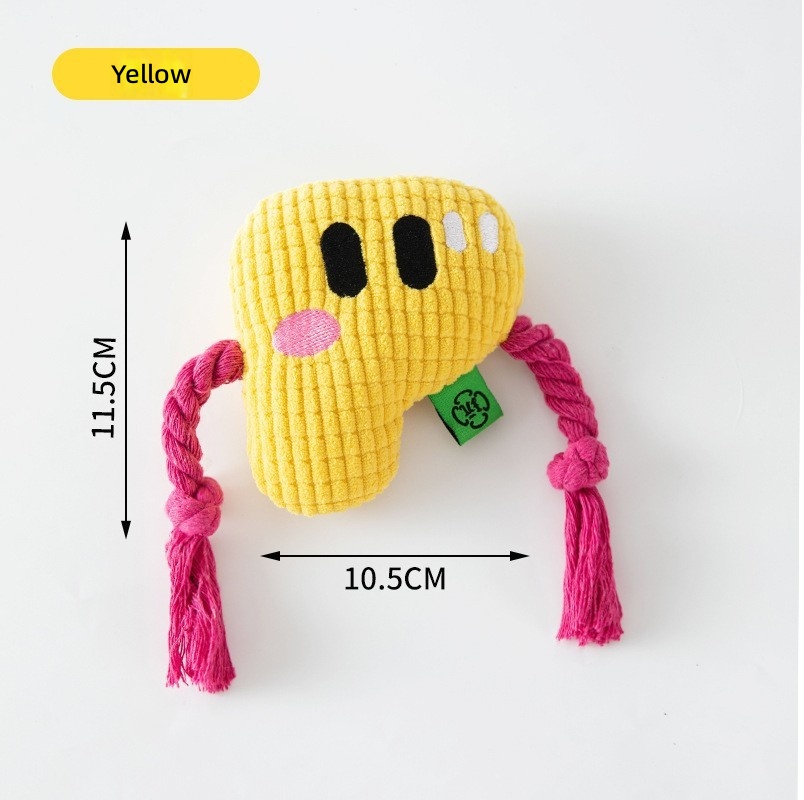 Dog Frisbee Toy Plush Voice Interactive Puppy Frisbee Molar Bite Resistant Pet Side Animal Husbandry Training Special for Dog Training - Image 15