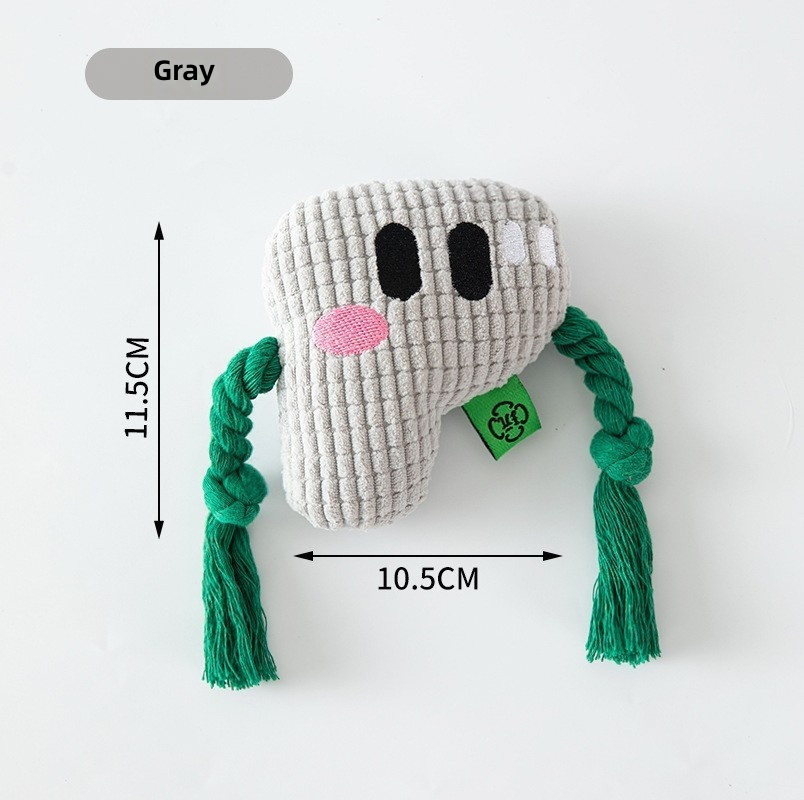 Dog Frisbee Toy Plush Voice Interactive Puppy Frisbee Molar Bite Resistant Pet Side Animal Husbandry Training Special for Dog Training - Image 17