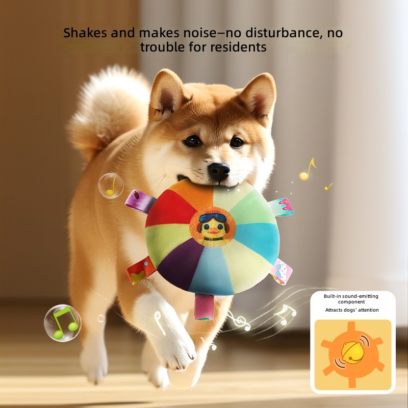 Dog Frisbee Toy Plush Voice Interactive Puppy Frisbee Molar Bite Resistant Pet Side Animal Husbandry Training Special for Dog Training - Image 3