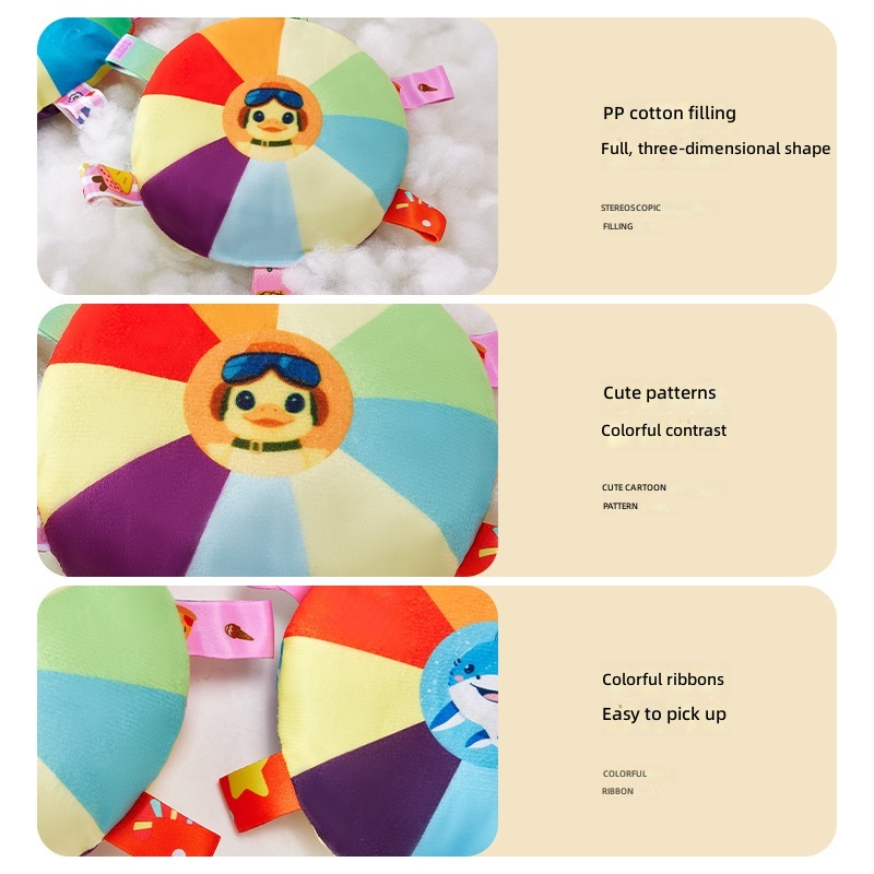 Dog Frisbee Toy Plush Voice Interactive Puppy Frisbee Molar Bite Resistant Pet Side Animal Husbandry Training Special for Dog Training - Image 4