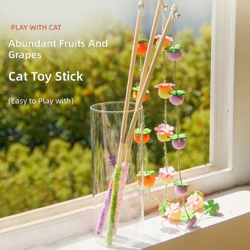 New Fruitful Long Cat Toys from Hi Guofeng Cat Toys Wholesale Cross-border Pet Toys