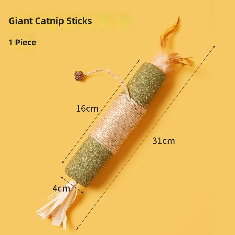 Popular Teething Cat Toy Catnip Ball Wood Polygonum Self-Pleasure Relief Bite-Resistant Kitten Teething Stick Cross-Border Wholesale - Image 11
