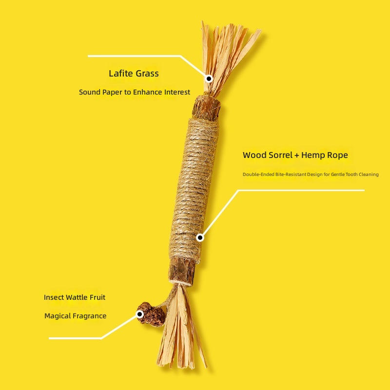 Popular Teething Cat Toy Catnip Ball Wood Polygonum Self-Pleasure Relief Bite-Resistant Kitten Teething Stick Cross-Border Wholesale - Image 14