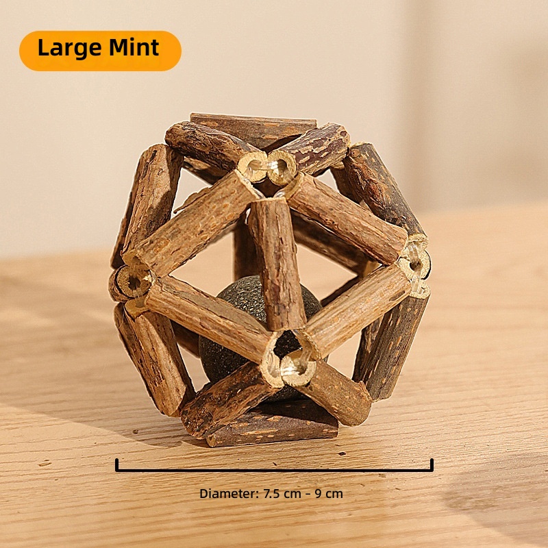 Popular Teething Cat Toy Catnip Ball Wood Polygonum Self-Pleasure Relief Bite-Resistant Kitten Teething Stick Cross-Border Wholesale - Image 16