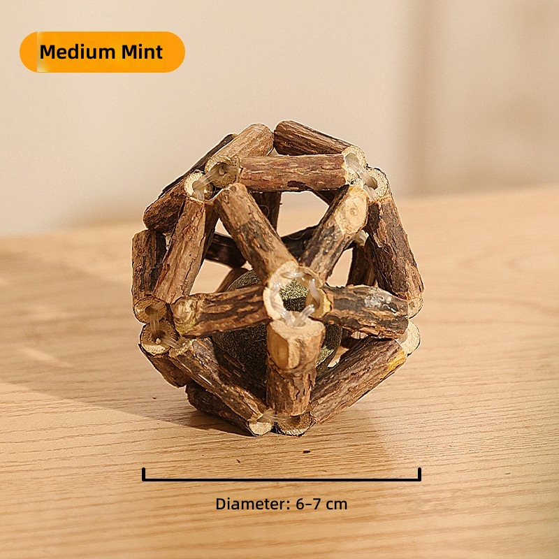 Popular Teething Cat Toy Catnip Ball Wood Polygonum Self-Pleasure Relief Bite-Resistant Kitten Teething Stick Cross-Border Wholesale - Image 6