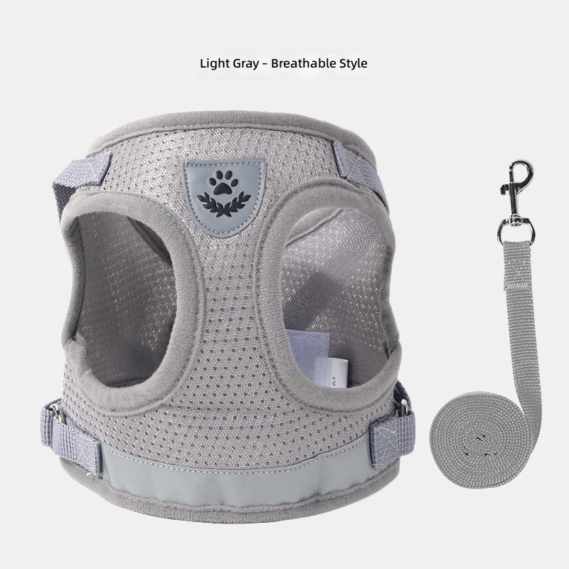 Pet out traction rope medium and small dog chest back high quality reflective dog walking rope cat traction rope cross-border wholesale - Image 12