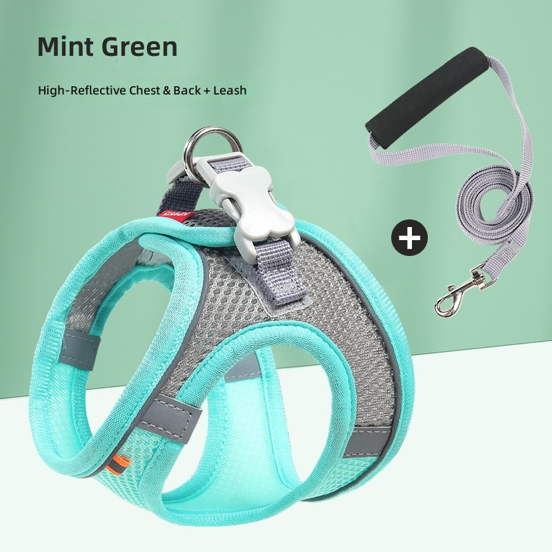 Pet out traction rope medium and small dog chest back high quality reflective dog walking rope cat traction rope cross-border wholesale - Image 13