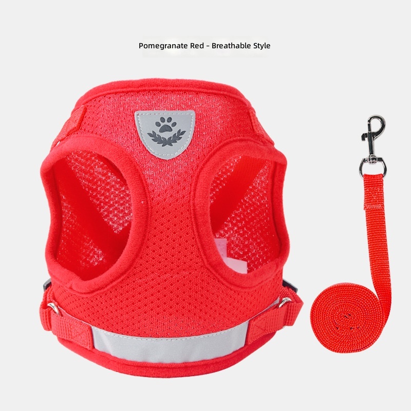 Pet out traction rope medium and small dog chest back high quality reflective dog walking rope cat traction rope cross-border wholesale - Image 14