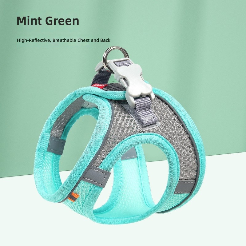 Pet out traction rope medium and small dog chest back high quality reflective dog walking rope cat traction rope cross-border wholesale - Image 15