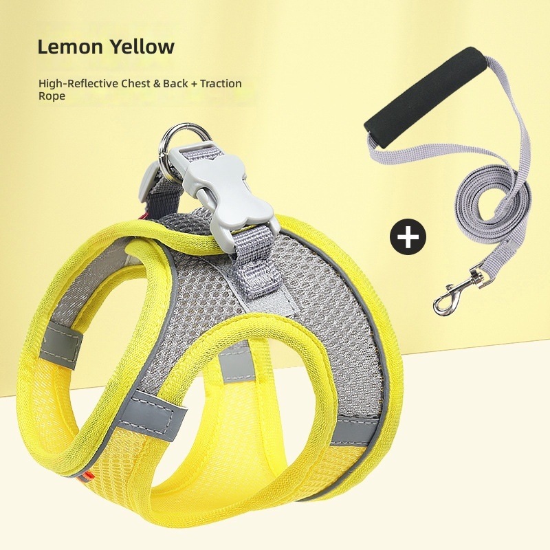 Pet out traction rope medium and small dog chest back high quality reflective dog walking rope cat traction rope cross-border wholesale - Image 9