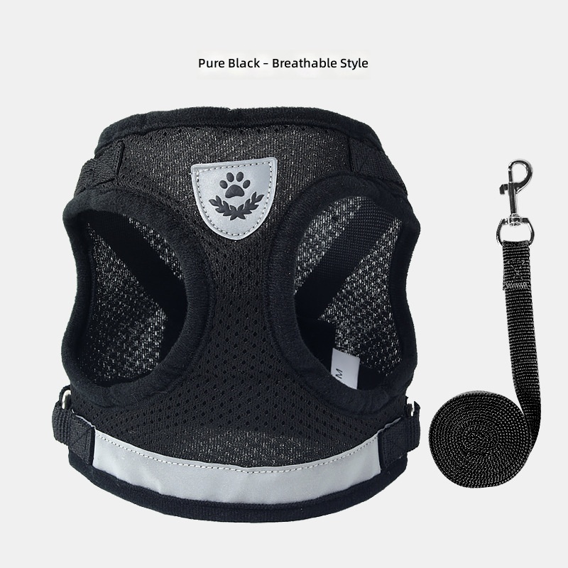 Pet out traction rope medium and small dog chest back high quality reflective dog walking rope cat traction rope cross-border wholesale - Image 10