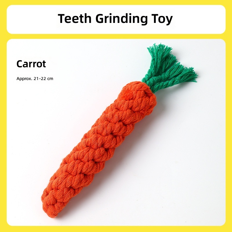 Dog Toy Knot Tug Toy Interactive Pull Bite Rope Molar Large and Medium Small Dog Wool Bite Resistant Rope Knob - Image 8