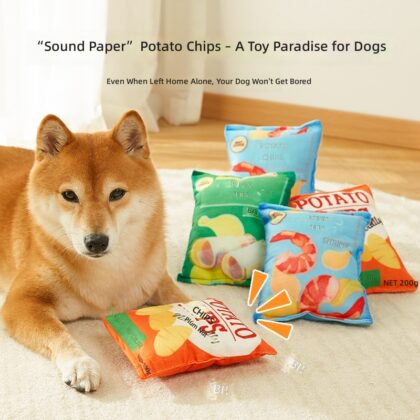 Pet simulation potato chips pet sound toy dog self hi toy small and medium dog pet toy in stock wholesale