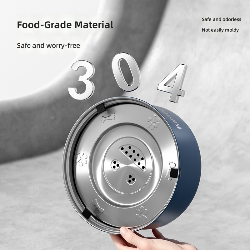 Stainless Steel Dog Bowl Dog Pot Anti-knock Dog Food Pot Large Capacity Dog Food Pot Dog Water Bowl Cat Bowl Cat Food Pet Bowl - Image 3