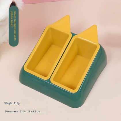 New pet cat bowl integrated multi-functional cat spoon cat bowl water feeding pet bowl double bowl hair generation