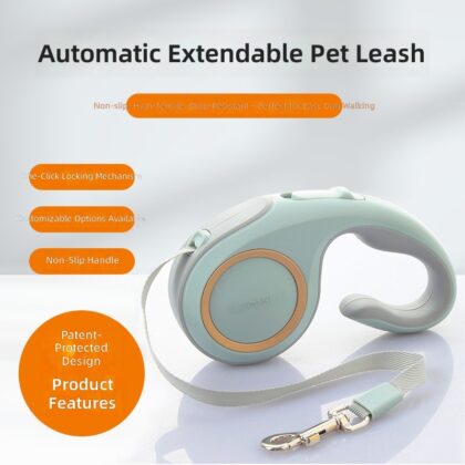 Cross-Border Pet Automatic Retractable Leash Dog Corgi Cat Leash Travel Portable Dog Leash Supplies