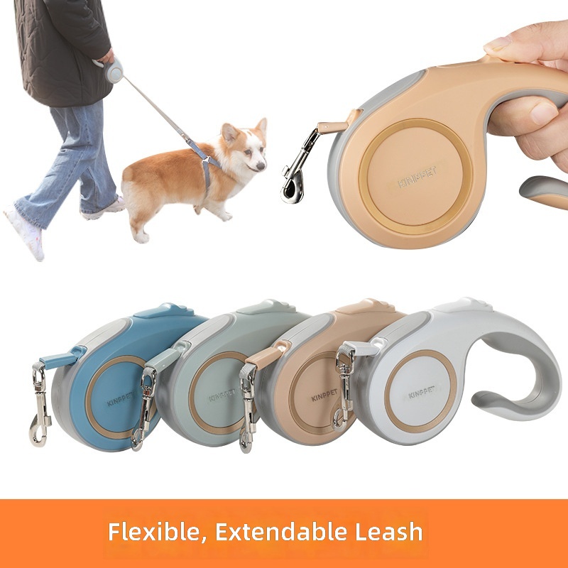 Cross-Border Pet Automatic Retractable Leash Dog Corgi Cat Leash Travel Portable Dog Leash Supplies - Image 2