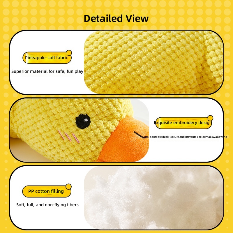 Dog Toys Can Make Sounds, Self-Pleasure, Pet Interactive Duck-Shaped Toys, Teeth Grinding and Boredom Relief, Ready-Made Cross-Border Wholesale - Image 4