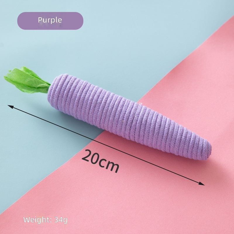 Cat Toys, Cute Carrots, Self-Pleasure and Boredom Relief Cat Toys, Teeth Grinding and Claw Grinding with Bells, Cat Teasing Sticks, Cross-Border Wholesale - Image 7