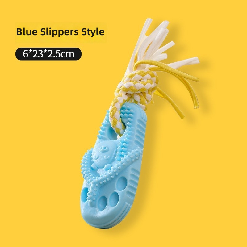 Cross-border dog bite toy slippers shape dog grinding stick tooth cleaning artifact bite-resistant pet toys wholesale - Image 14